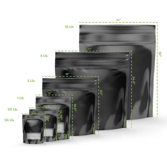 Grove Bags TerpLoc Window Pouch Curing Bags | Dry Herb & Cannabis Storage Bags